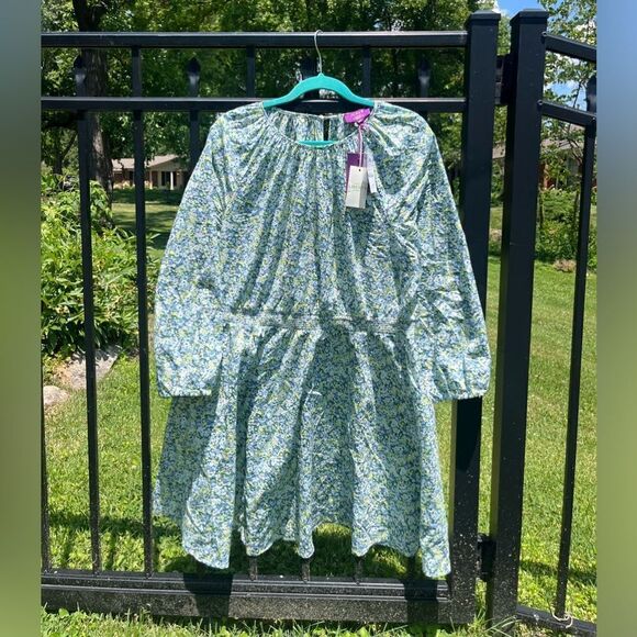 J Crew Palermo Smocked Waist Mini Dress in Liberty® Thorpe Hill Fabric NWT - Picture 5 of 11